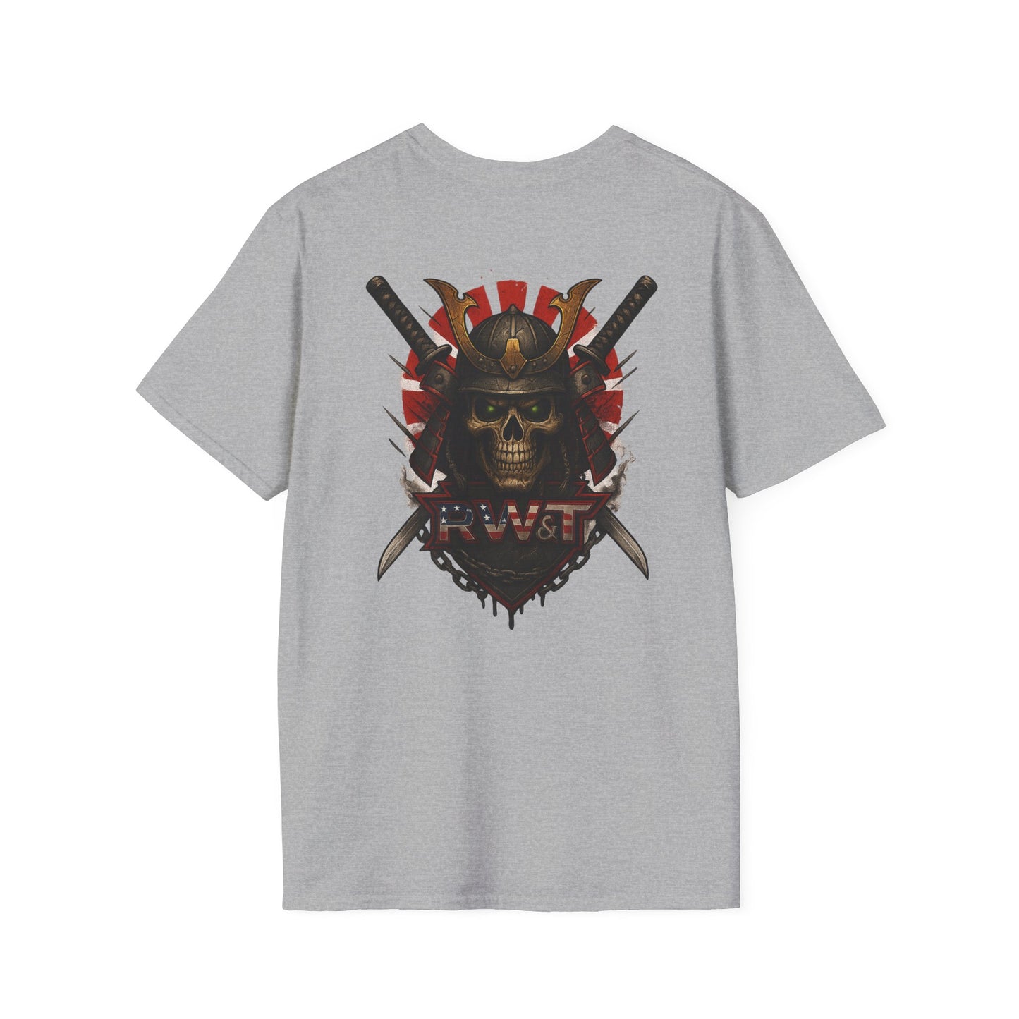 RW&T Grim Samurai Skull | Warborn Edition | Unisex Softstyle T-Shirt