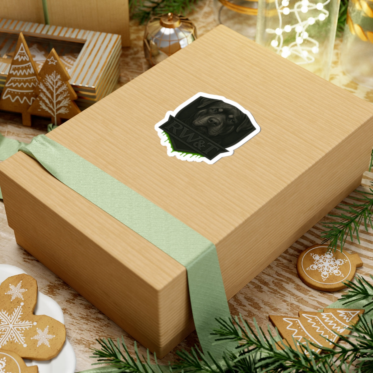 Rottweiler Kiss-Cut Stickers | Dog Lover Decals | Laptop Stickers | Pet Themed Gifts | Customizable Art Stickers