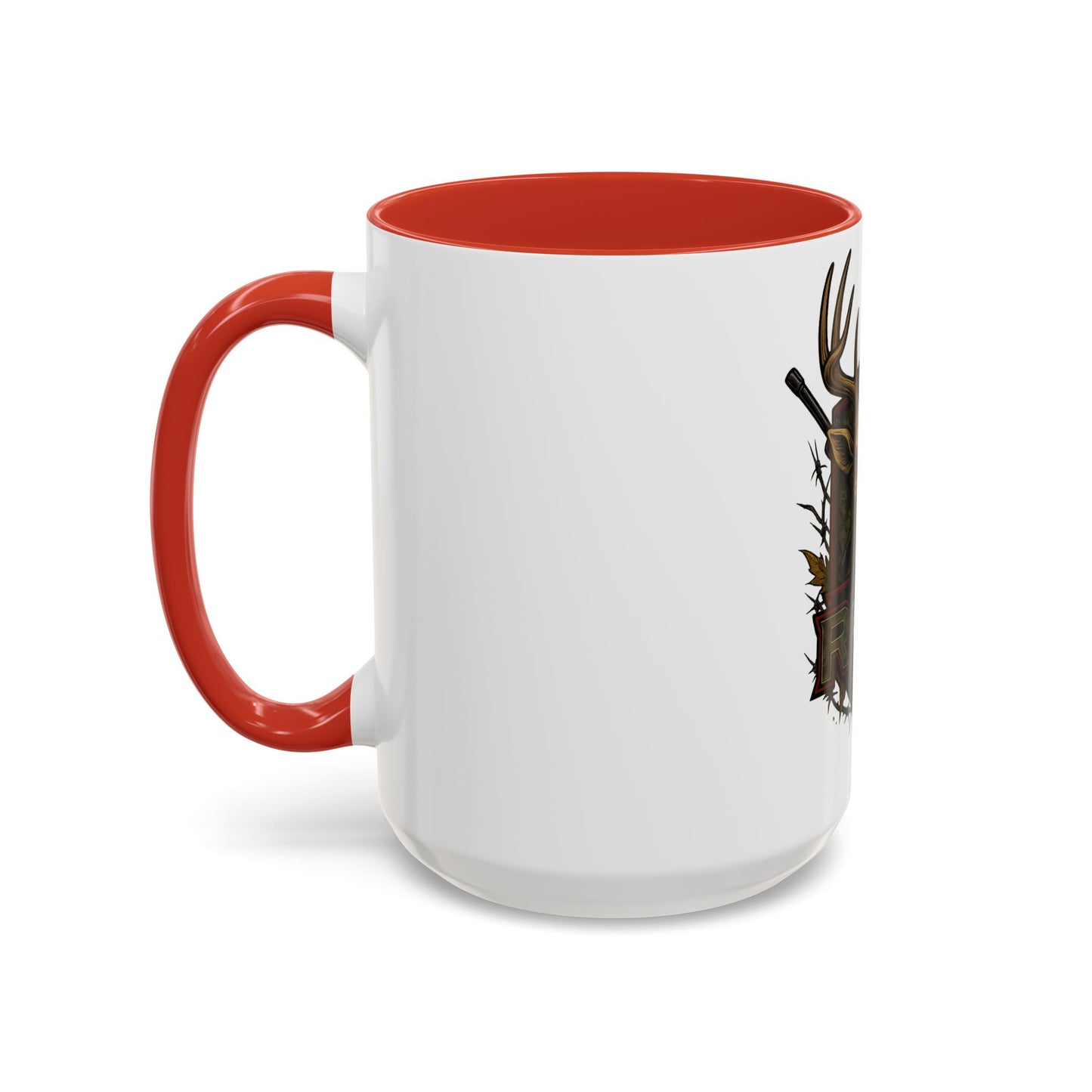 🎯 “RW&T Hunting Skull – Antlers & Rifles Edition” | Hunting-Themed Coffee Mug | Outdoor Enthusiast Gift | Rustic Home Decor | 11/15oz Accent Mug | Perfect for Campers & Hunters, Holiday Gift
