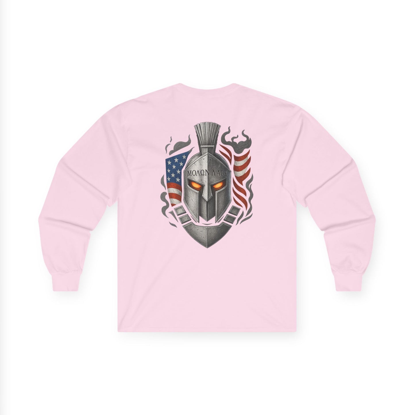 Spartan Warrior Long Sleeve Tee, Unisex Cotton Fashion Shirt, Gift for Video Game Fans, Unique Graphic Tee, Spartan Inspired Clothing