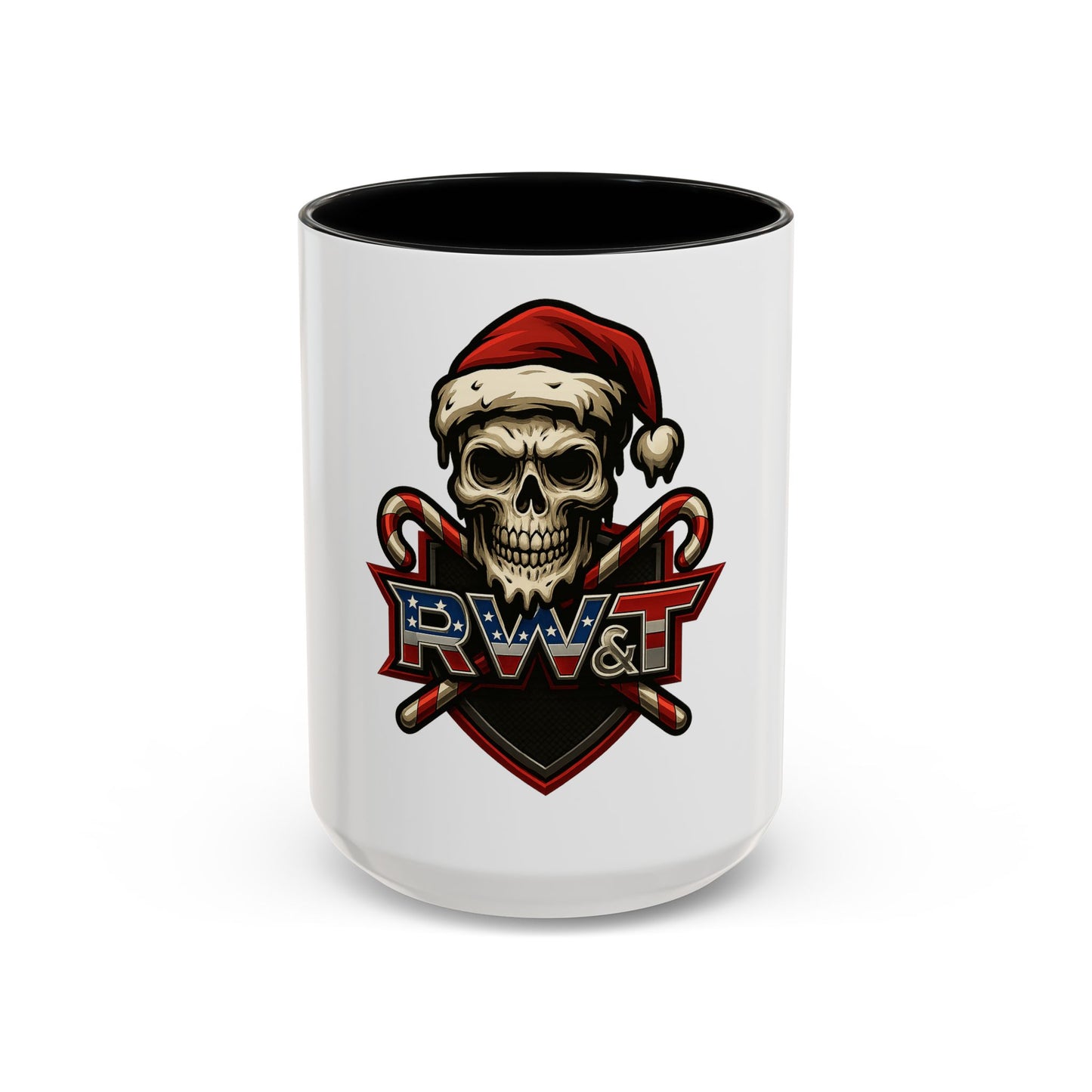 Skull Santa Ceramic Mug - Christmas Coffee Cup, Halloween Gift, Unique Mug for Themed Parties, Skull Decor, Custom Cup