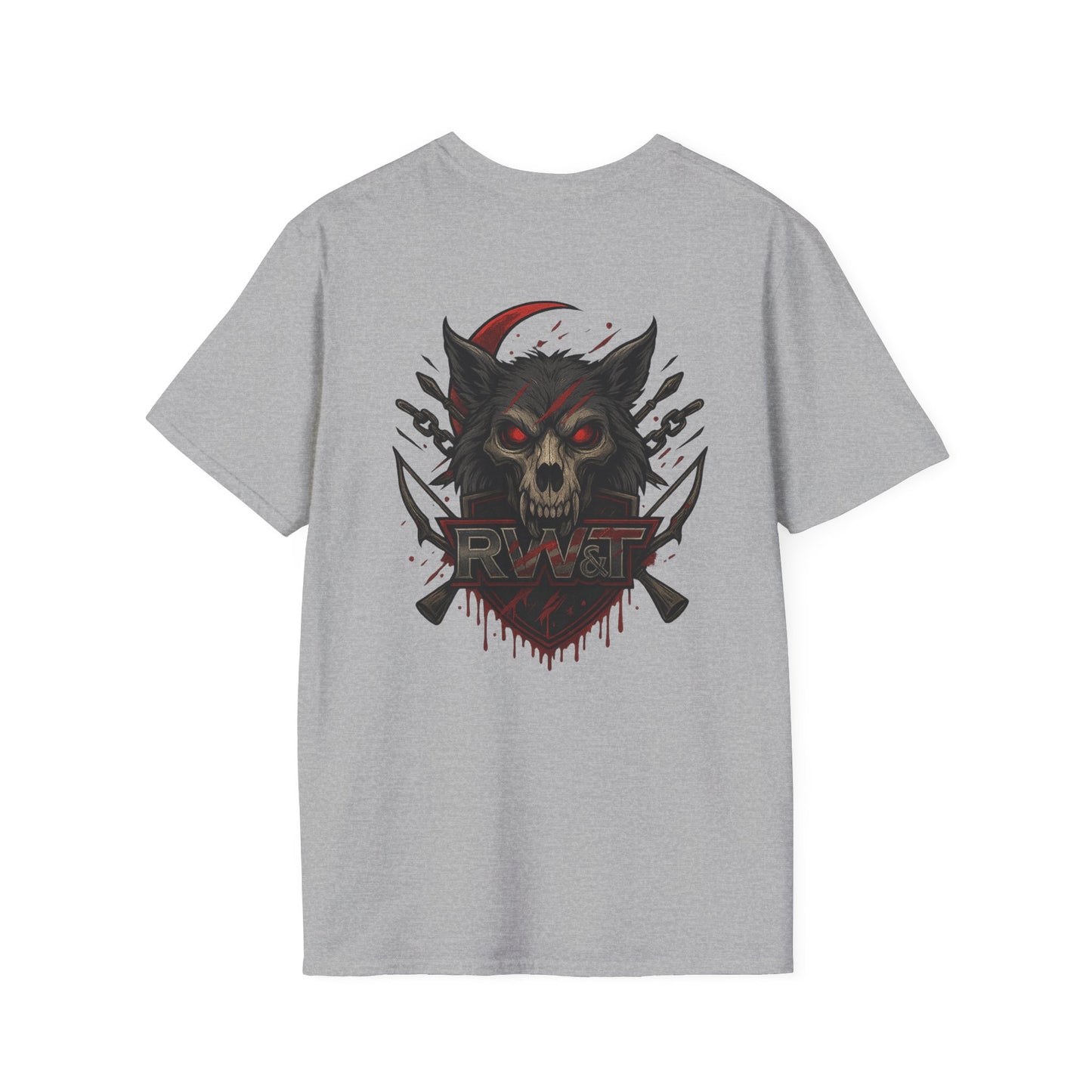 🐺 “RW&T Berserker Wolf – Savage Crest Edition” | Unisex Softstyle T-Shirt