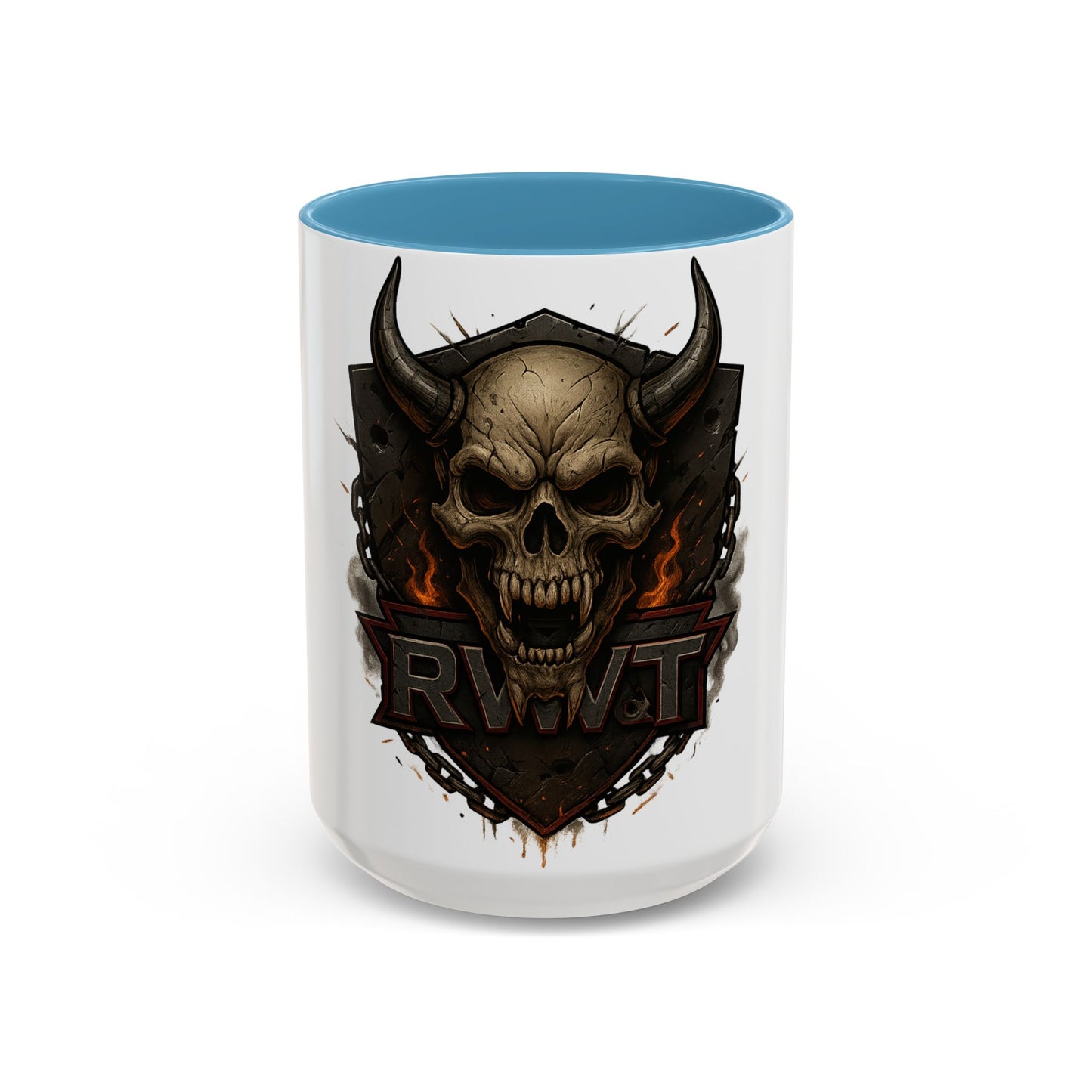 ⚔️ “RW&T War Beast – Spiked Skull Edition” | Skull Design Coffee Mug - Gothic Decor, Halloween Gift, Cafe Vibe, Unique Drinkware, Trendy Kitchen Accent