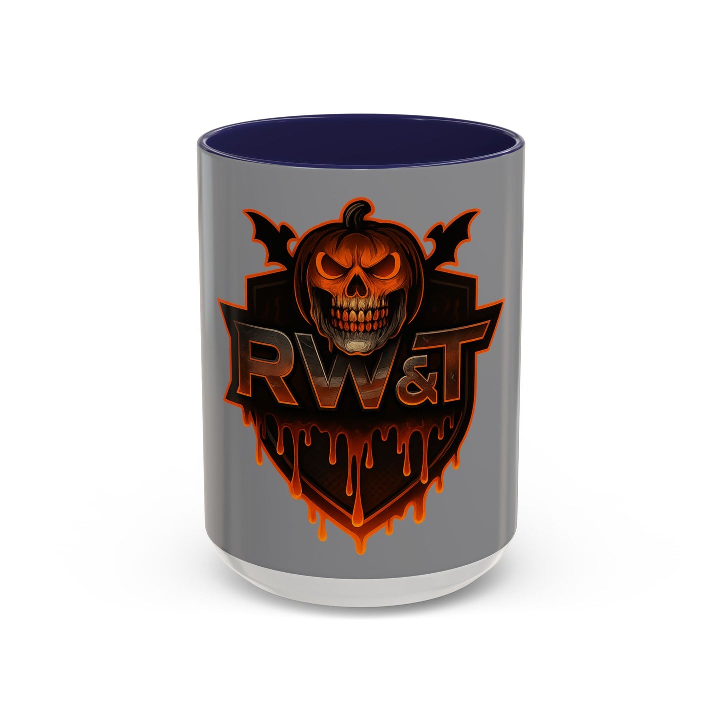 Skull & Pumpkin Mug | Spooky Gift for Horror Fans | Trick or Treat | Accent Coffee Mug (11, 15oz)