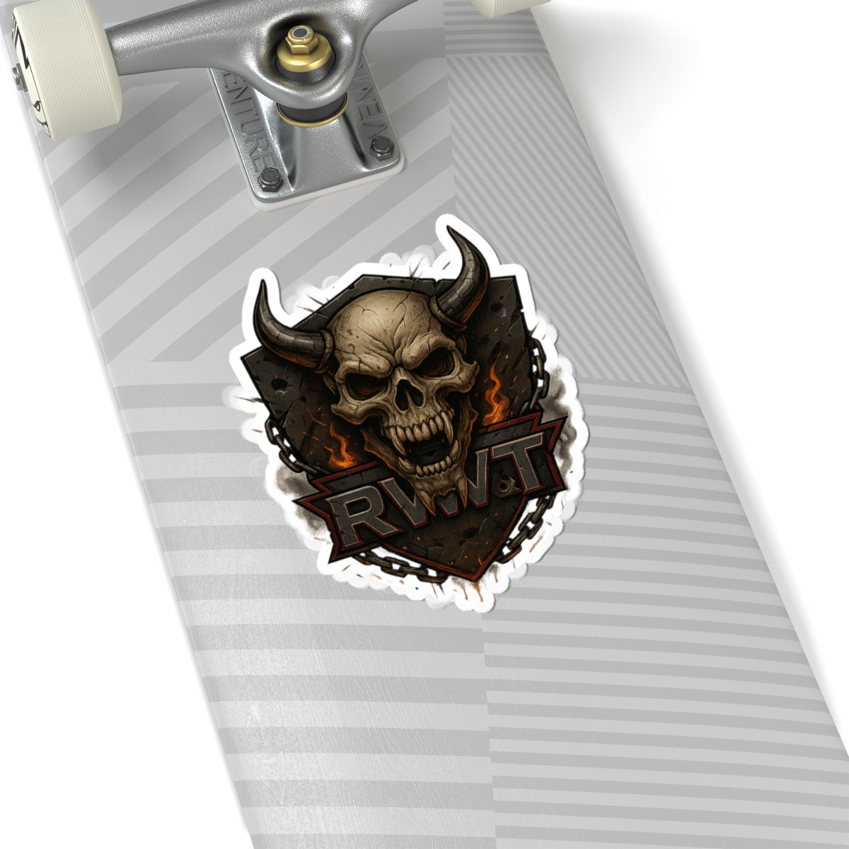 Gothic Skull Kiss-Cut Stickers | Edgy Laptop Decor | Unique Gifts for Bikers & Alternative Culture | Halloween Decor | Cool Art Stickers