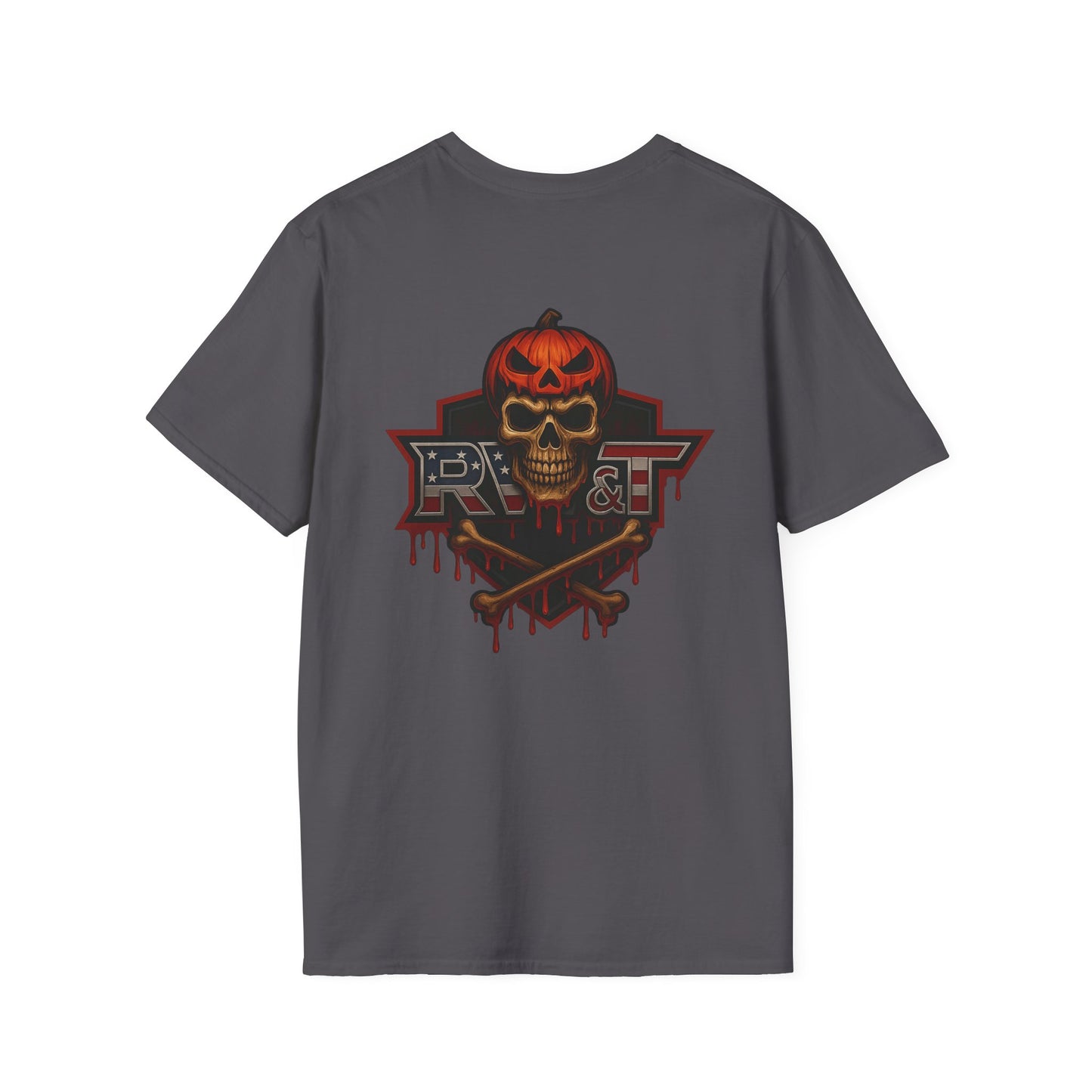 Halloween Graphic Tee, Unisex Softstyle T-Shirt, Spooky Shirt, Casual Wear, Halloween Costume, Fall Fashion