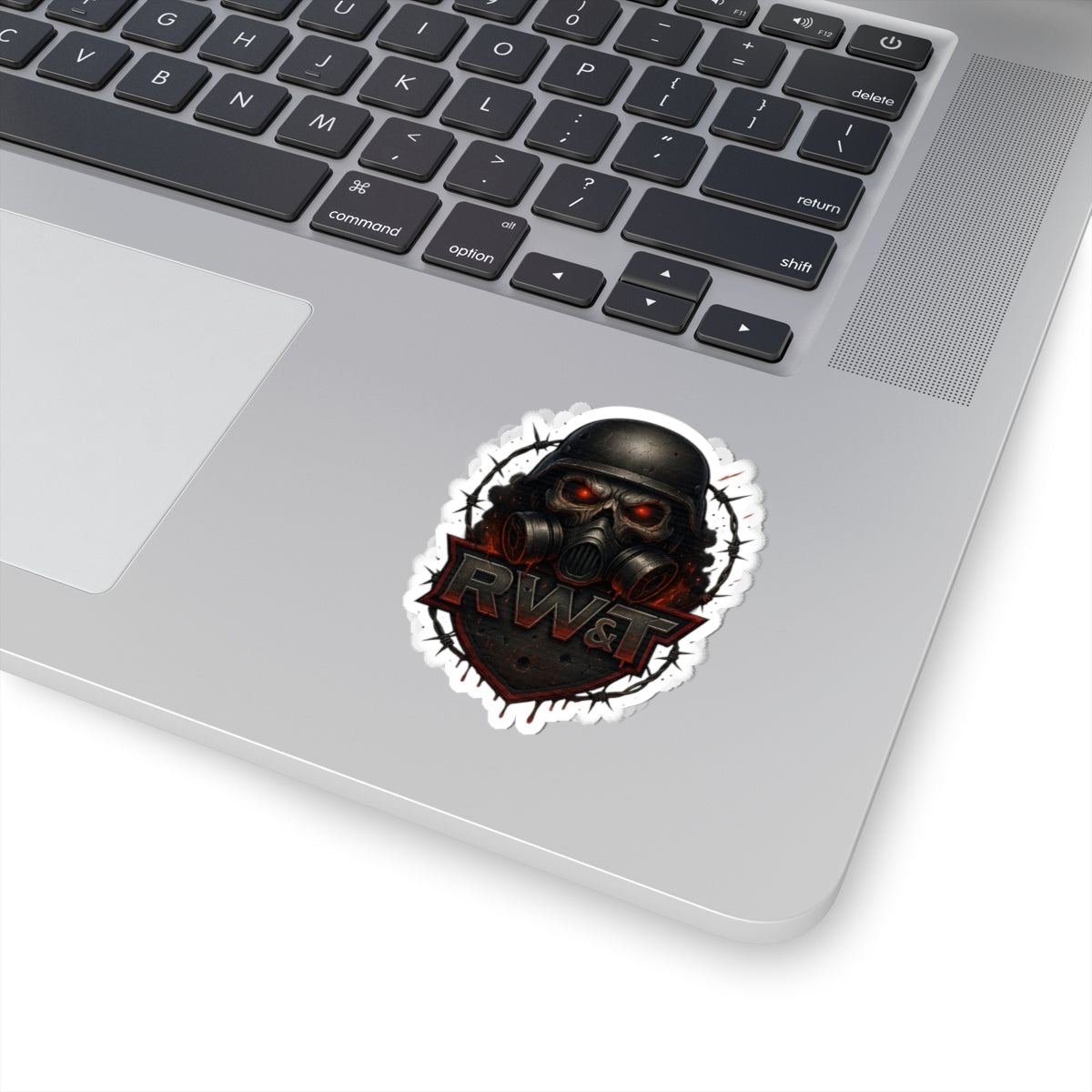Tough Vibe Kiss-Cut Stickers, Edgy Laptop Decor, Gamer Gift, Motorcycle Enthusiast, Punk Aesthetic, Barbed Wire Design