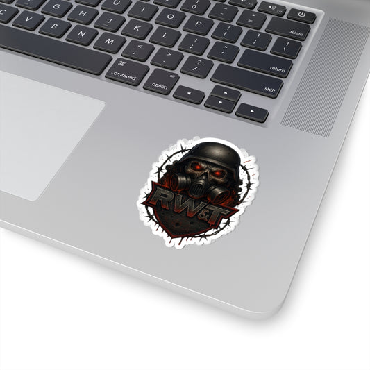 Tough Vibe Kiss-Cut Stickers, Edgy Laptop Decor, Gamer Gift, Motorcycle Enthusiast, Punk Aesthetic, Barbed Wire Design