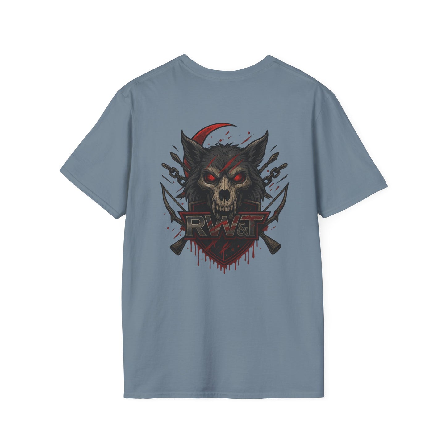 🐺 “RW&T Berserker Wolf – Savage Crest Edition” | Unisex Softstyle T-Shirt