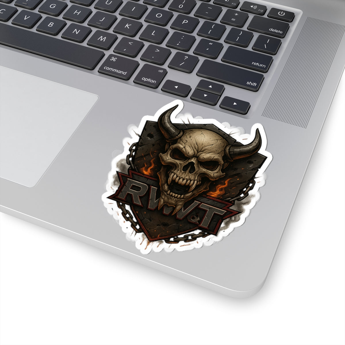 Gothic Skull Kiss-Cut Stickers | Edgy Laptop Decor | Unique Gifts for Bikers & Alternative Culture | Halloween Decor | Cool Art Stickers