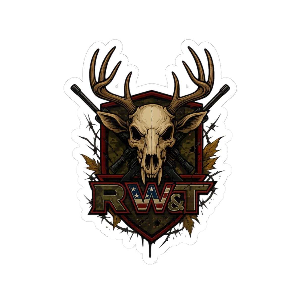 Bold Wilderness Kiss-Cut Stickers for Nature Lovers, Laptop Decor, Hunting Gear, Outdoor Enthusiasts, Unique Gifts, Party Favors