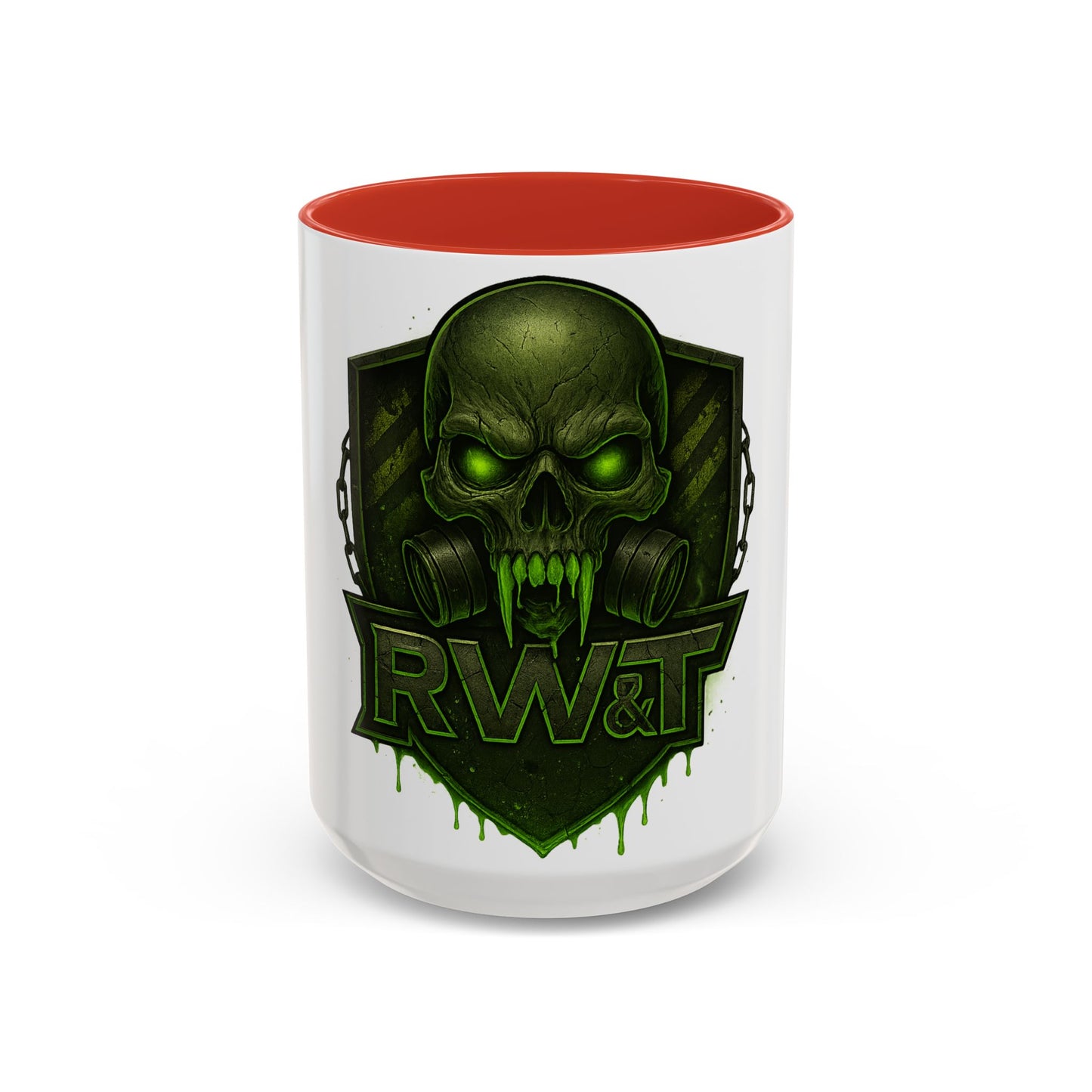 ☣️ “RW&T Apocalypse Skull – Gas Mask Warzone Edition” | Perfect for Halloween, Gift for Gamers, Unique Mug for Home Office, Skull Themed Drinkware