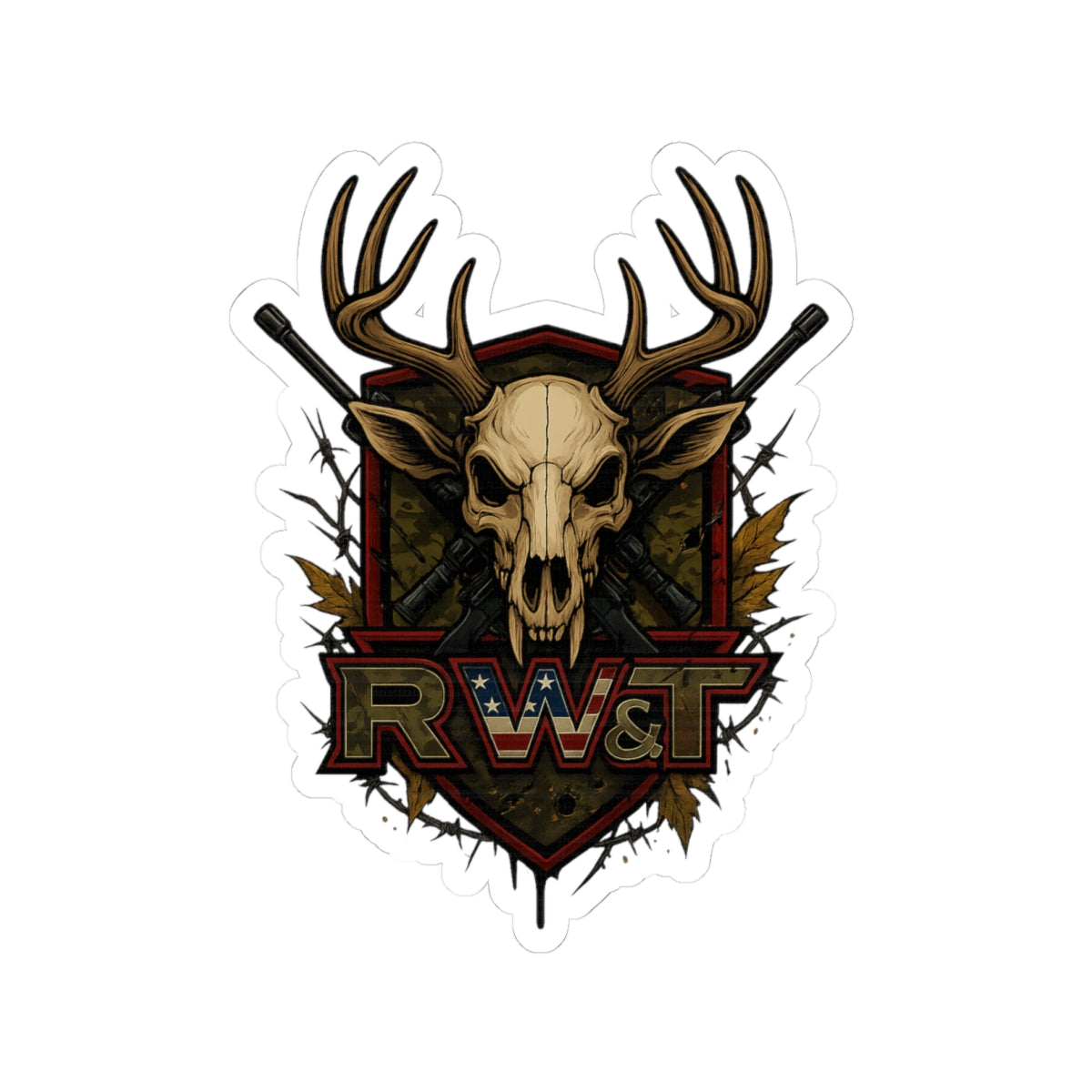 Bold Wilderness Kiss-Cut Stickers for Nature Lovers, Laptop Decor, Hunting Gear, Outdoor Enthusiasts, Unique Gifts, Party Favors