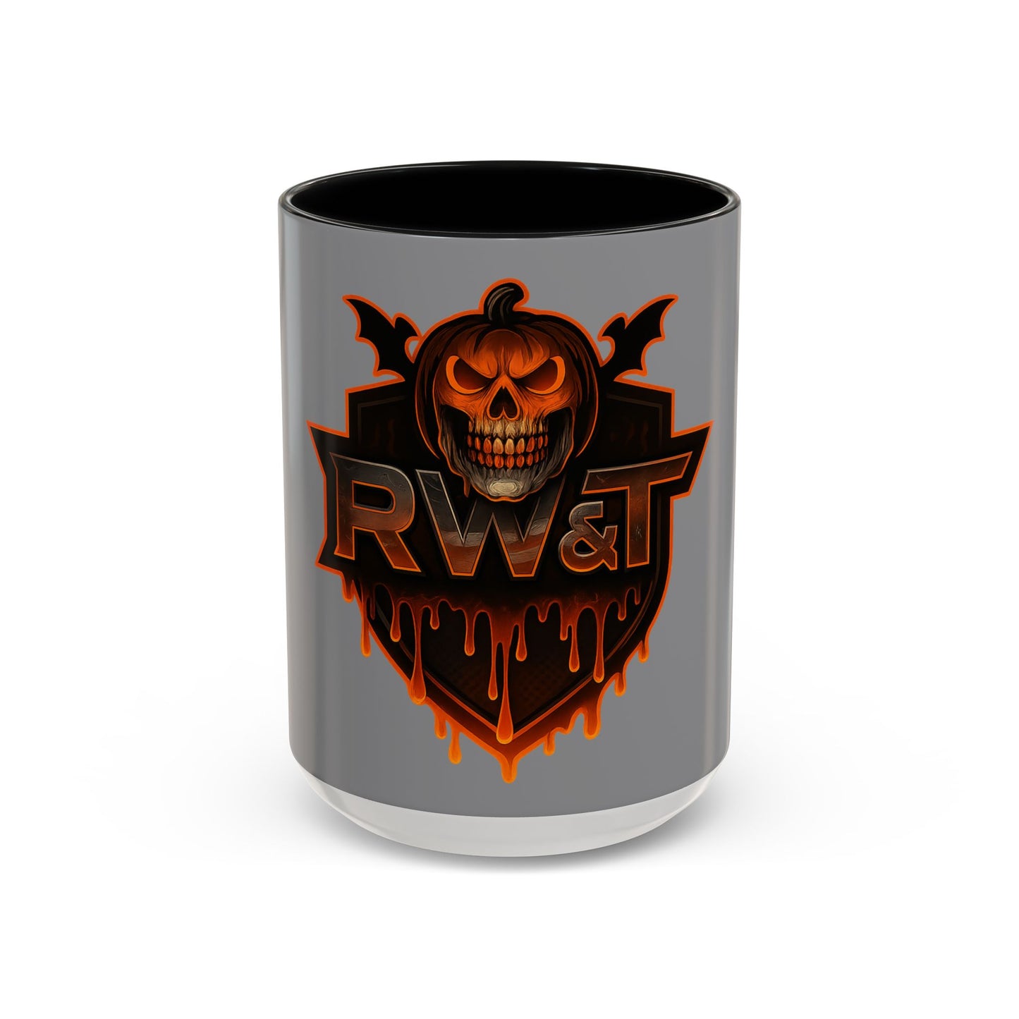 Skull & Pumpkin Mug | Spooky Gift for Horror Fans | Trick or Treat | Accent Coffee Mug (11, 15oz)