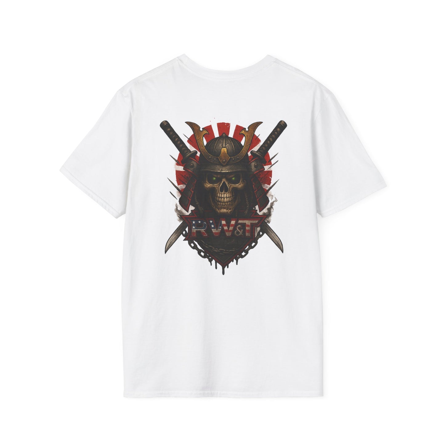 RW&T Grim Samurai Skull | Warborn Edition | Unisex Softstyle T-Shirt