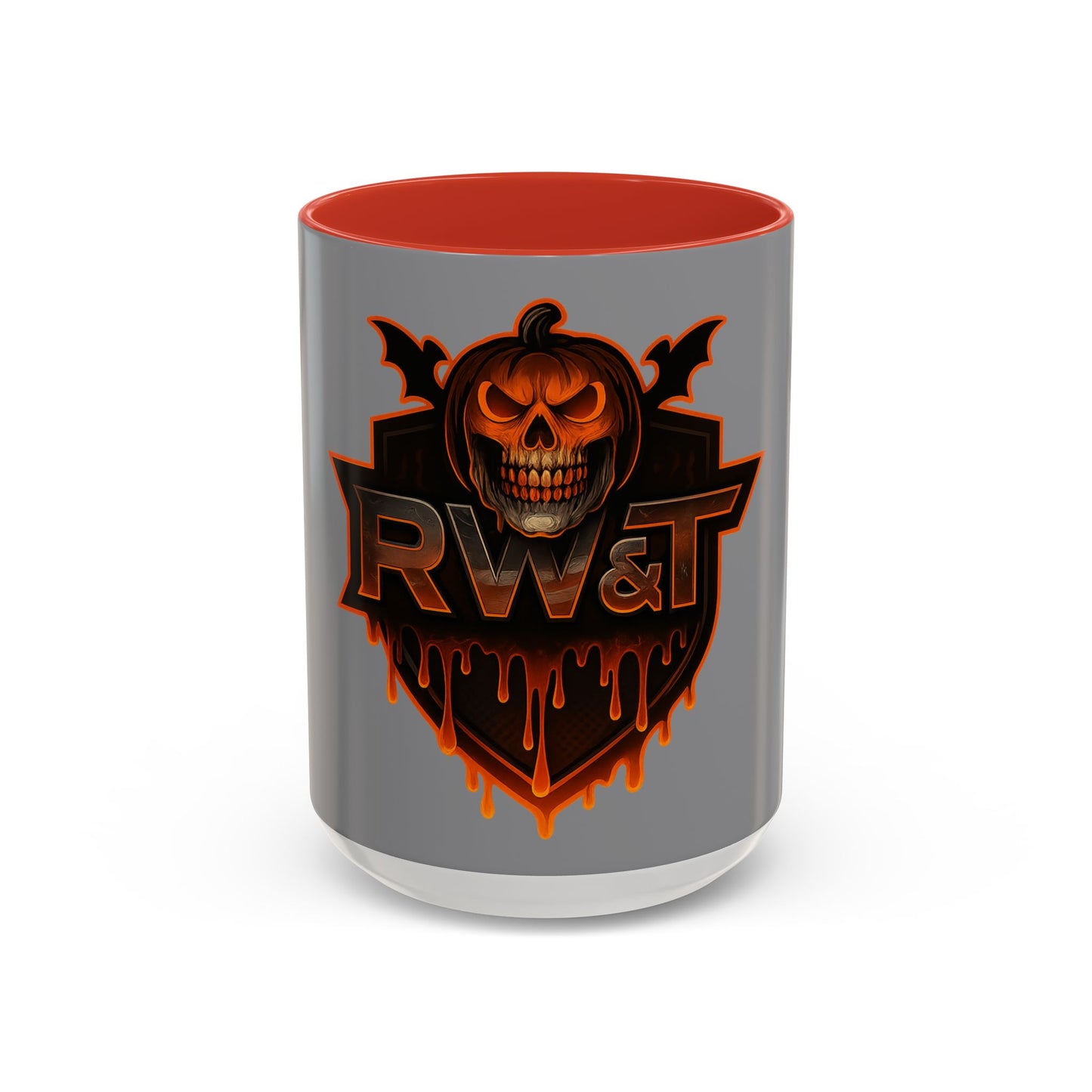 Skull & Pumpkin Mug | Spooky Gift for Horror Fans | Trick or Treat | Accent Coffee Mug (11, 15oz)