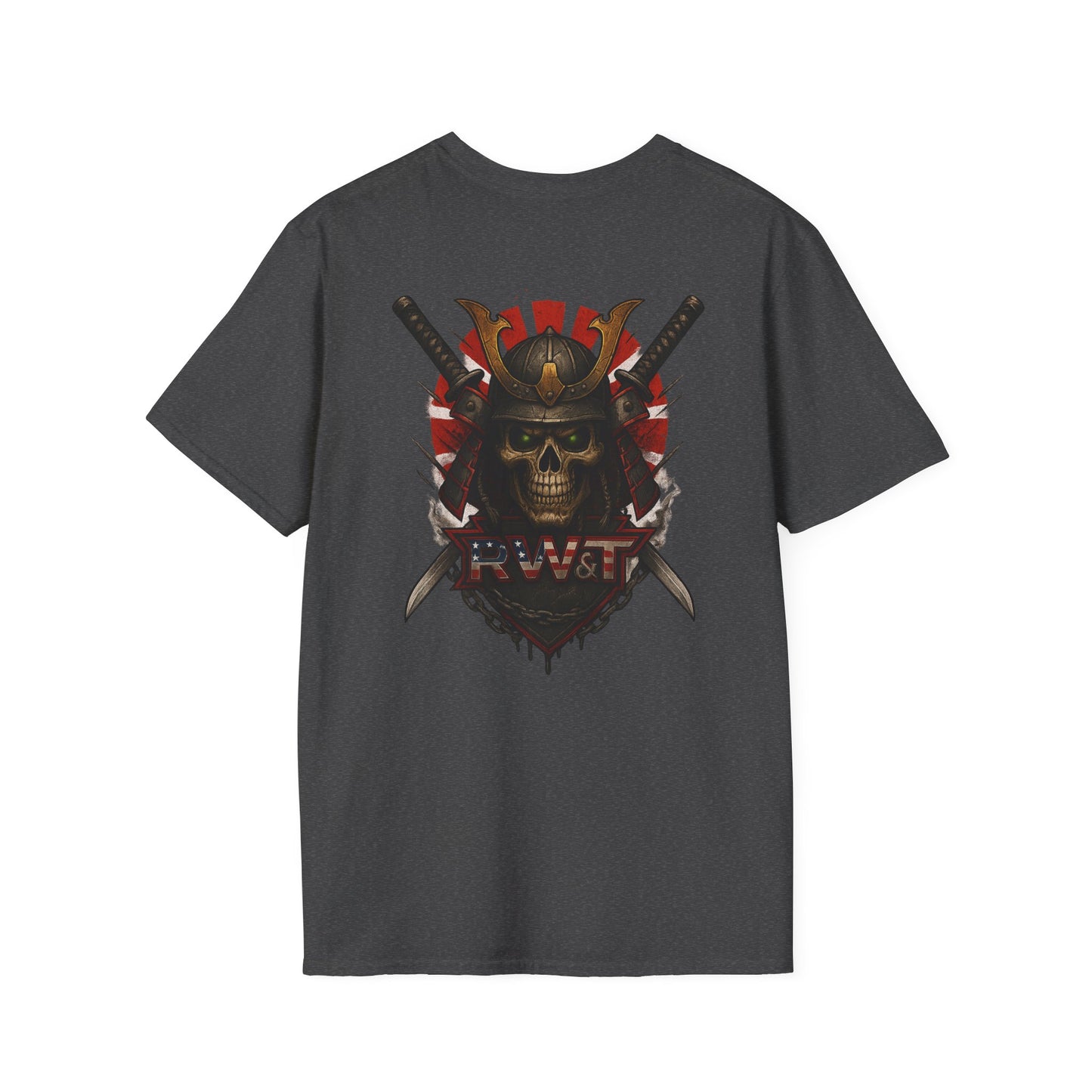 RW&T Grim Samurai Skull | Warborn Edition | Unisex Softstyle T-Shirt