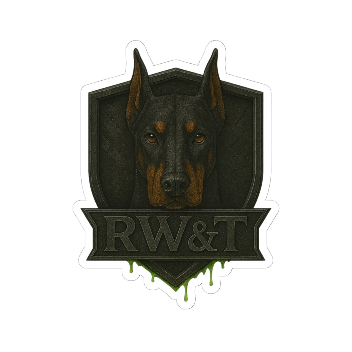 Doberman Kiss-Cut Stickers, Dog Lover Gifts, Vinyl Decals, Pet Accessories, Laptop Stickers, Animal Art Decor