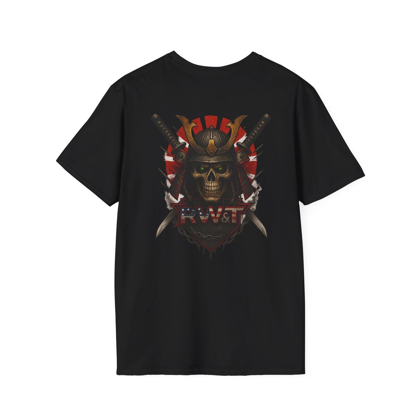 RW&T Grim Samurai Skull | Warborn Edition | Unisex Softstyle T-Shirt
