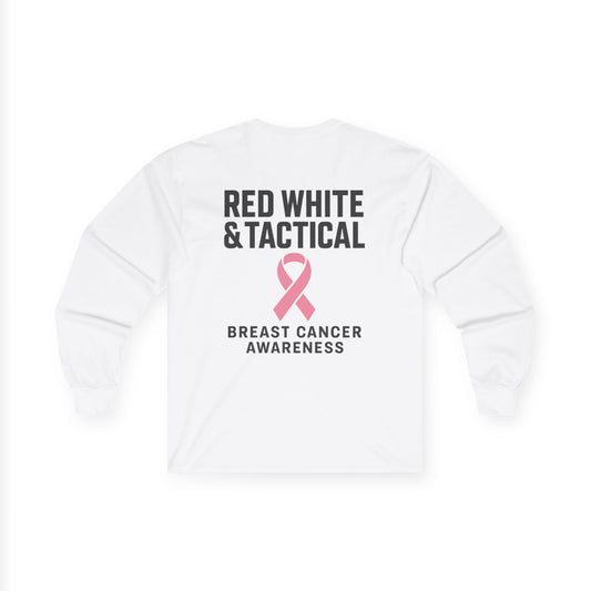 Breast Cancer Awareness | Long Sleeve Tee | Pink Ribbon