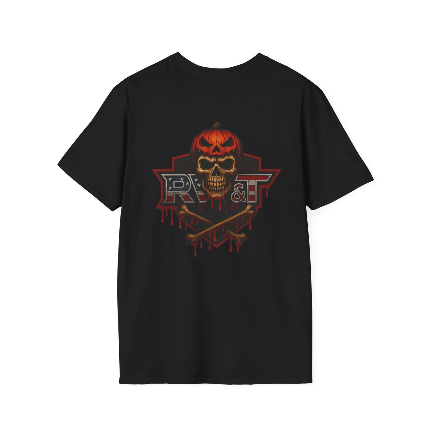 Halloween Graphic Tee, Unisex Softstyle T-Shirt, Spooky Shirt, Casual Wear, Halloween Costume, Fall Fashion