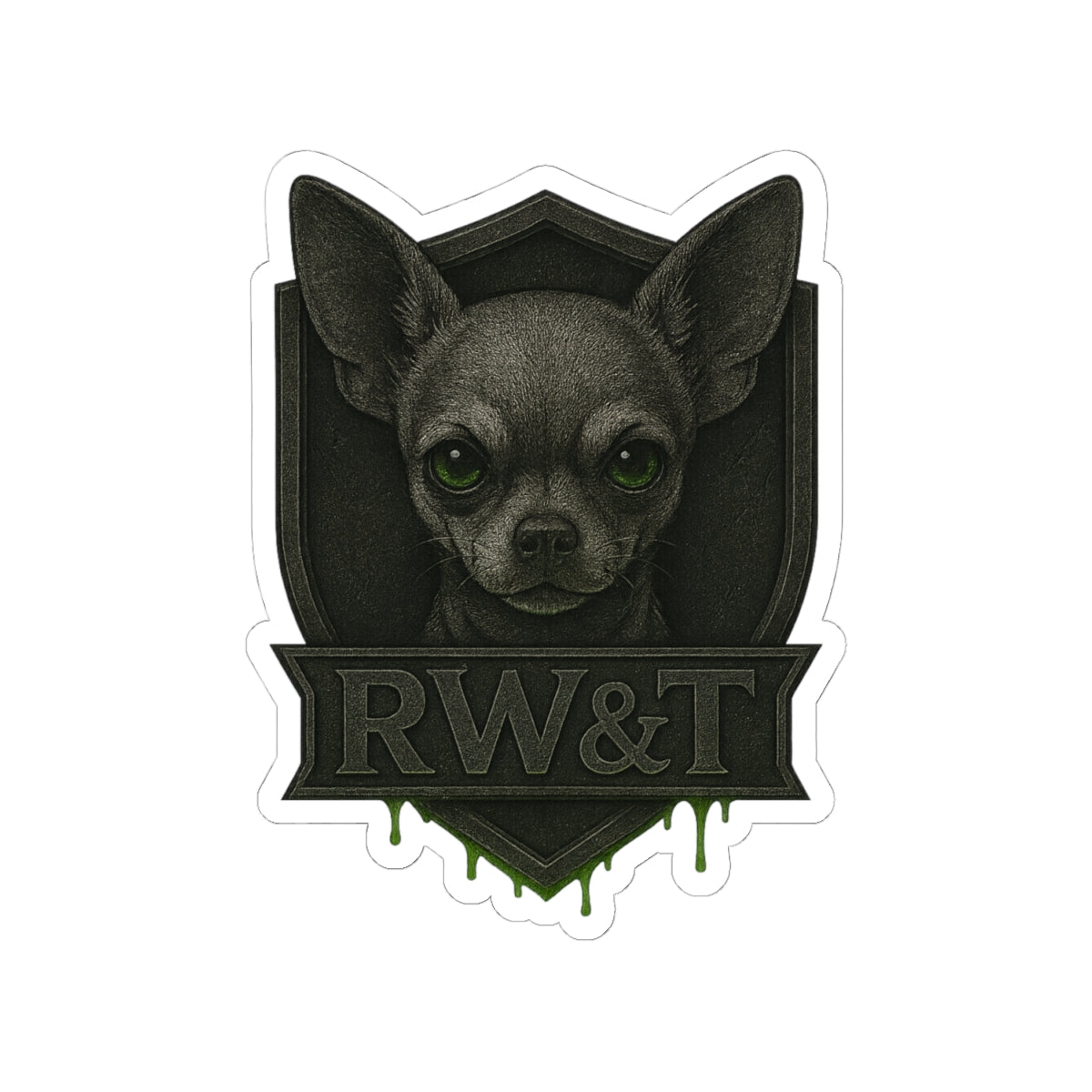 Chihuahua Kiss-Cut Stickers, Cute Pet Decor, Laptop Art, Dog Lover Gift, Vinyl Pet Stickers, Unique Wall Decor