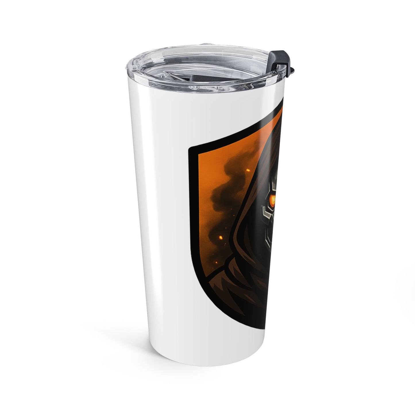 Tumbler 20oz | Halloween | Hooded Skull | Orange Eyes