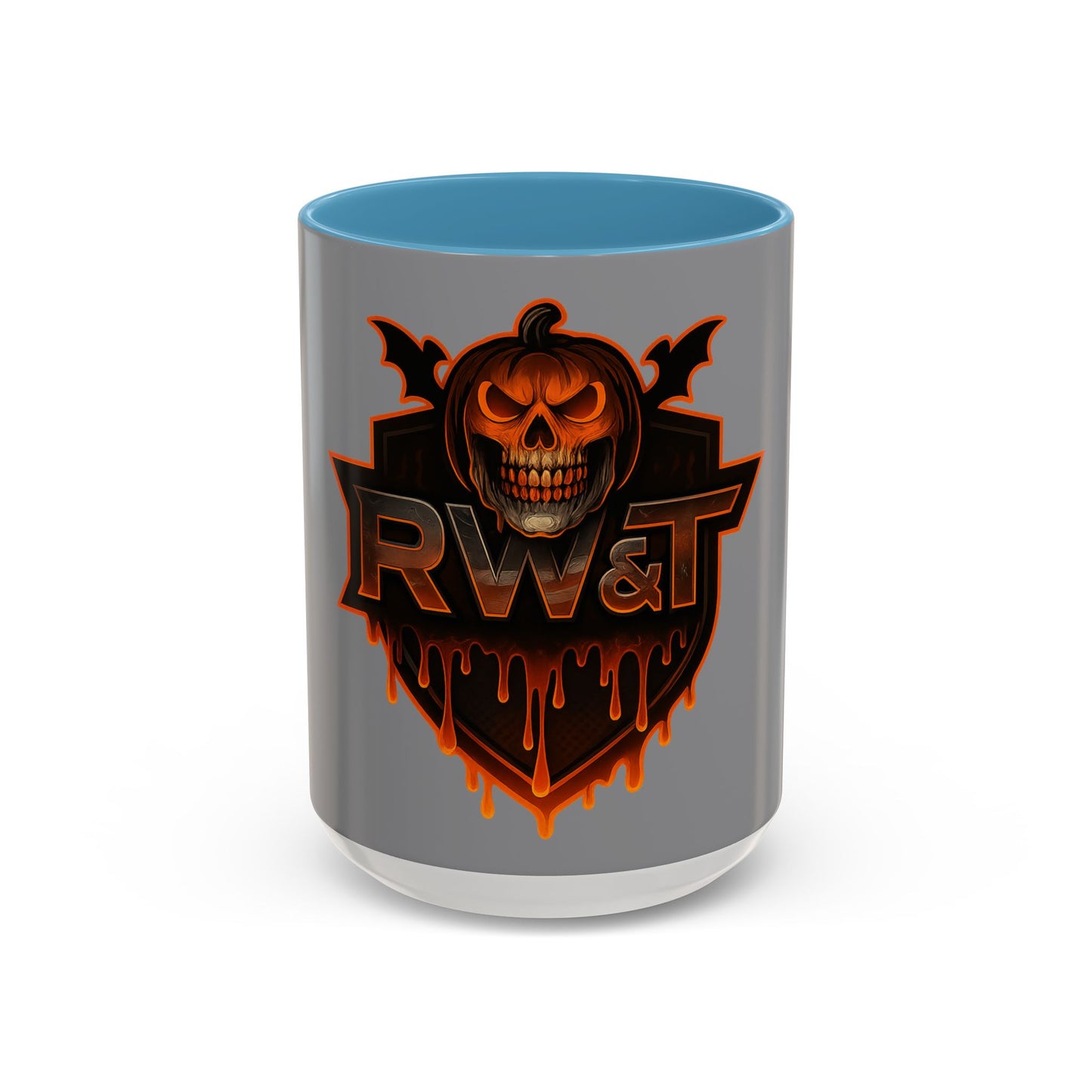 Skull & Pumpkin Mug | Spooky Gift for Horror Fans | Trick or Treat | Accent Coffee Mug (11, 15oz)