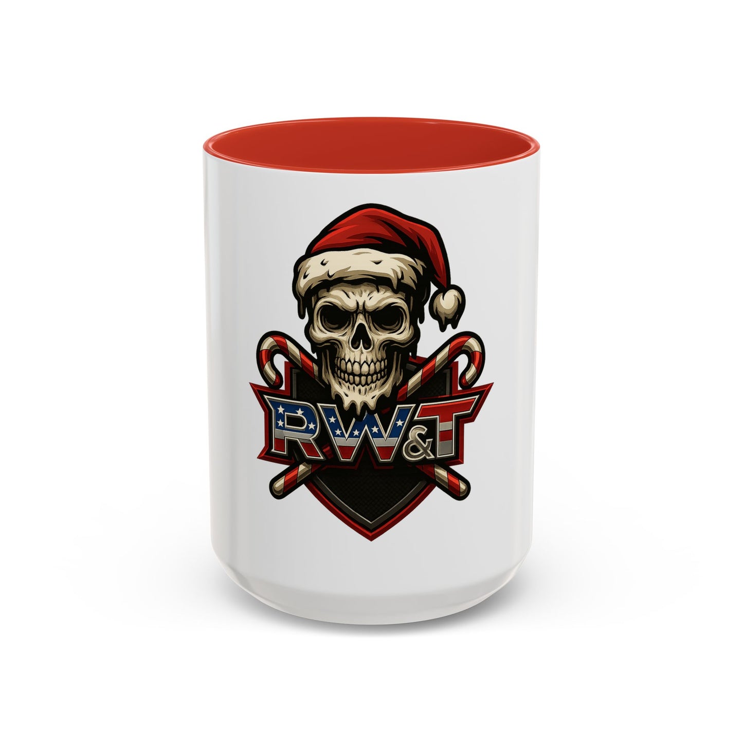 Skull Santa Ceramic Mug - Christmas Coffee Cup, Halloween Gift, Unique Mug for Themed Parties, Skull Decor, Custom Cup