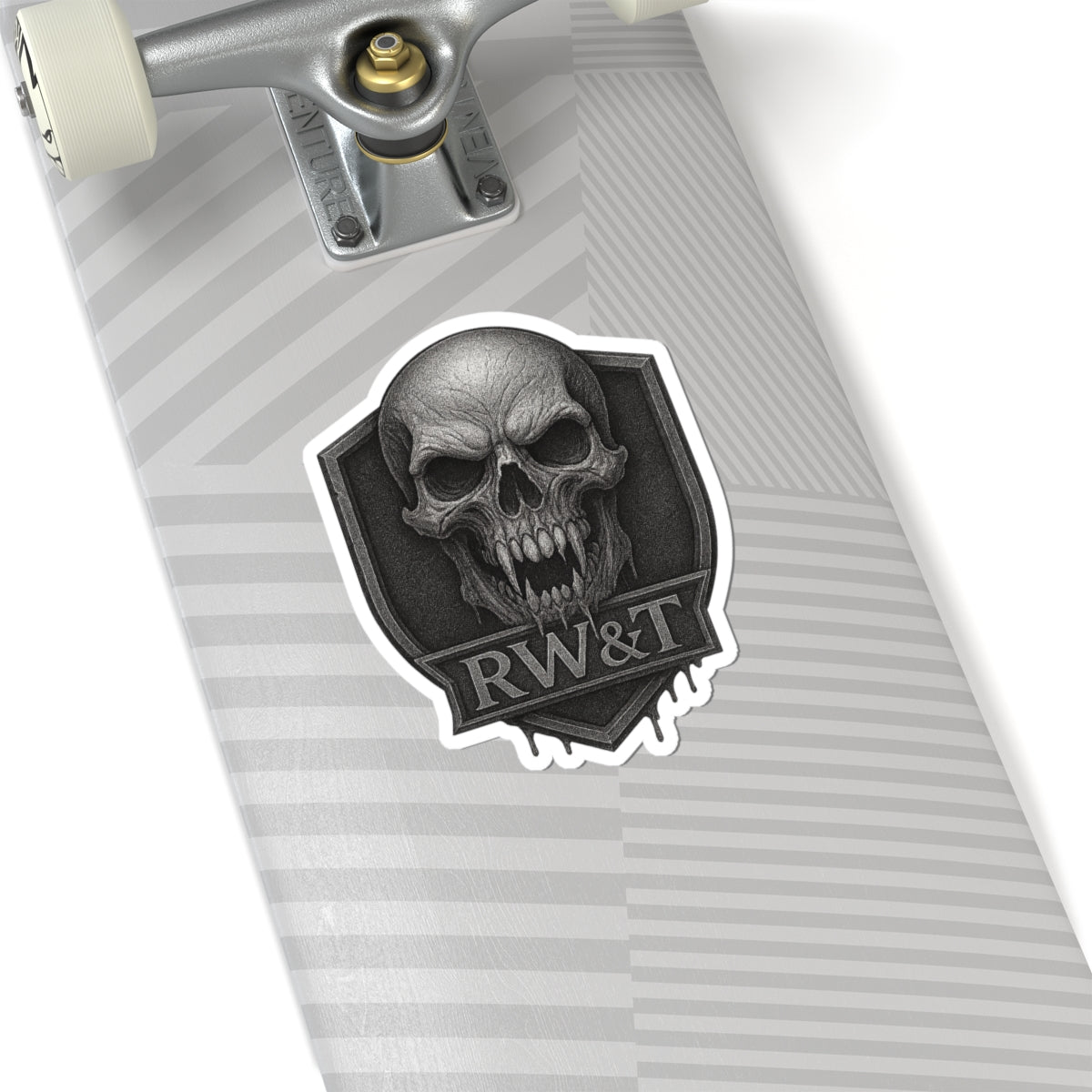 Edgy Skull Kiss-Cut Stickers | Gothic Decor, Laptop Stickers, Dark Art, Adult Gifts, Halloween Accessories