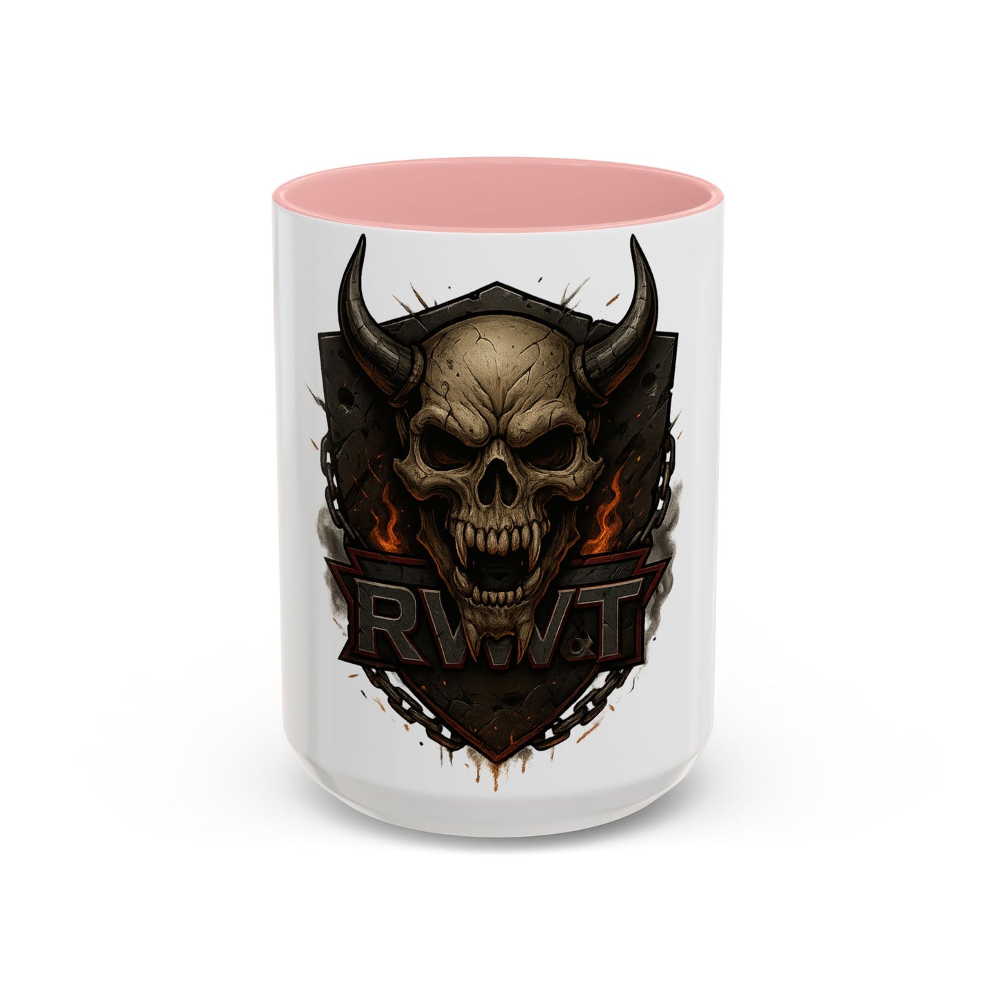 ⚔️ “RW&T War Beast – Spiked Skull Edition” | Skull Design Coffee Mug - Gothic Decor, Halloween Gift, Cafe Vibe, Unique Drinkware, Trendy Kitchen Accent